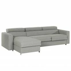 Loftscape Ecksofa Wissant I - Antiklederlook - Webstoff Confia: Hellgrau -WOHNZIMMERMÖBEL Verkäufe 1000193003 191204 13435301972 DETAILS P000000001000193003