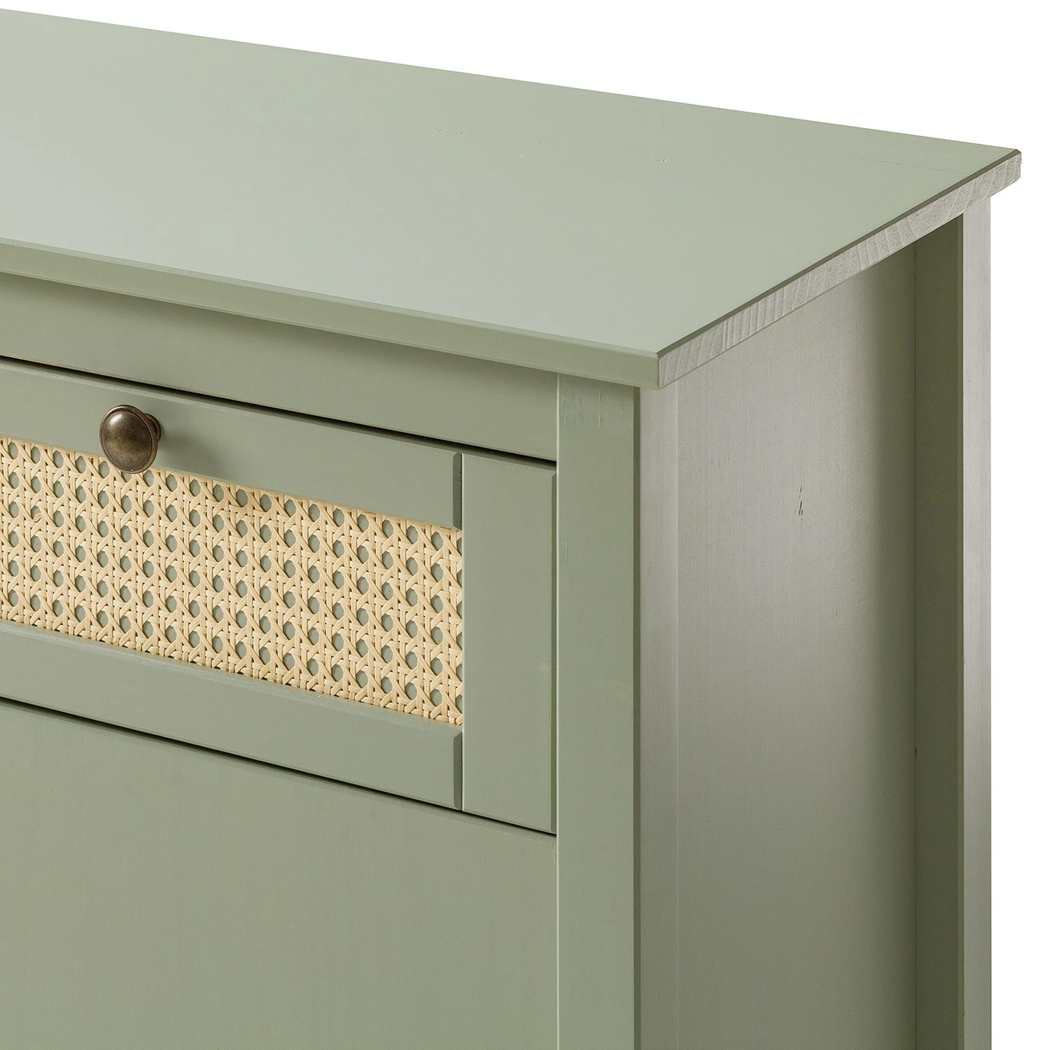 Maison Belfort Sideboard Belleria - Kiefer massiv / Wiener Geflecht - Hellolivgrün 11 Maison Belfort Sideboard Belleria - Kiefer massiv / Wiener Geflecht - Hellolivgrün – Bild 11