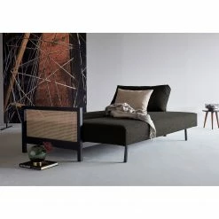 Innovation Möbel Schlafsofa Narvi I - Nylon - Stoff Kenya: 577 Dark Grey -WOHNZIMMERMÖBEL Verkäufe 1000193802 200406 13311700106 MOOD DETAILS P000000001000193802 mood