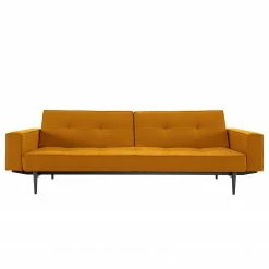 Innovation Möbel Schlafsofa Splitback VI - Ocker - Schwarz -WOHNZIMMERMÖBEL Verkäufe 1000193812 200406 13353000183 DETAILS P000000001000193812