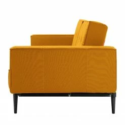 Innovation Möbel Schlafsofa Splitback VI - Ocker - Schwarz -WOHNZIMMERMÖBEL Verkäufe 1000193812 200406 13353300184 DETAILS P000000001000193812