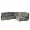 Loftscape Ecksofa Mezin I - Samt - Samt Ravi: Taupe