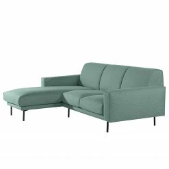 Norrwood Ecksofa Medan - Webstoff - Mintgrau - Longchair davorstehend links