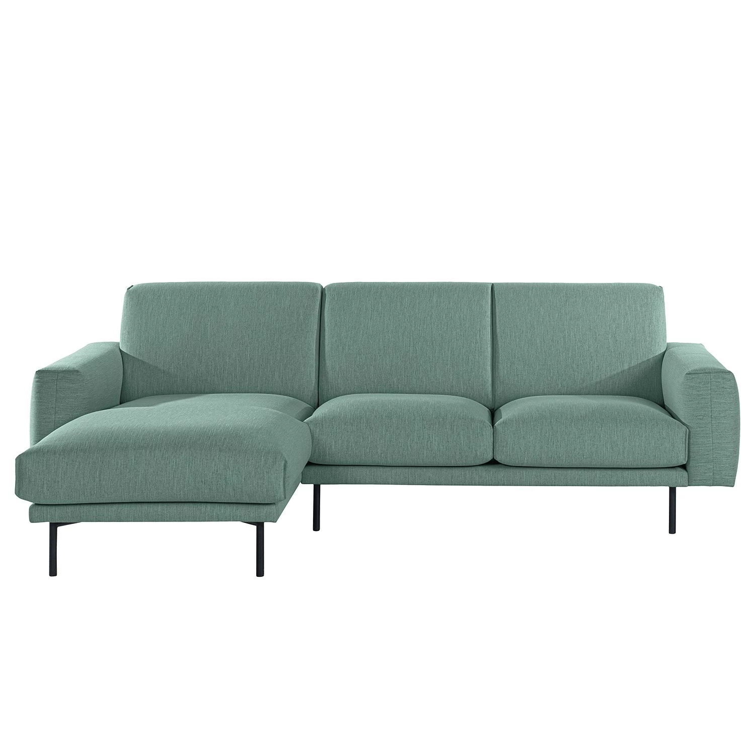 Norrwood Ecksofa Medan - Webstoff - Mintgrau - Longchair davorstehend links 3 Norrwood Ecksofa Medan - Webstoff - Mintgrau - Longchair davorstehend links – Bild 3