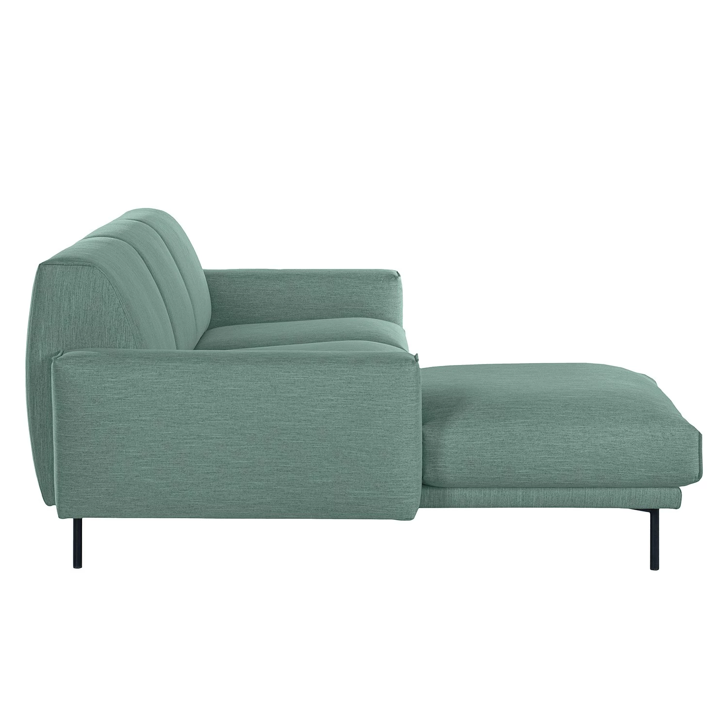 Norrwood Ecksofa Medan - Webstoff - Mintgrau - Longchair davorstehend links 4 Norrwood Ecksofa Medan - Webstoff - Mintgrau - Longchair davorstehend links – Bild 4