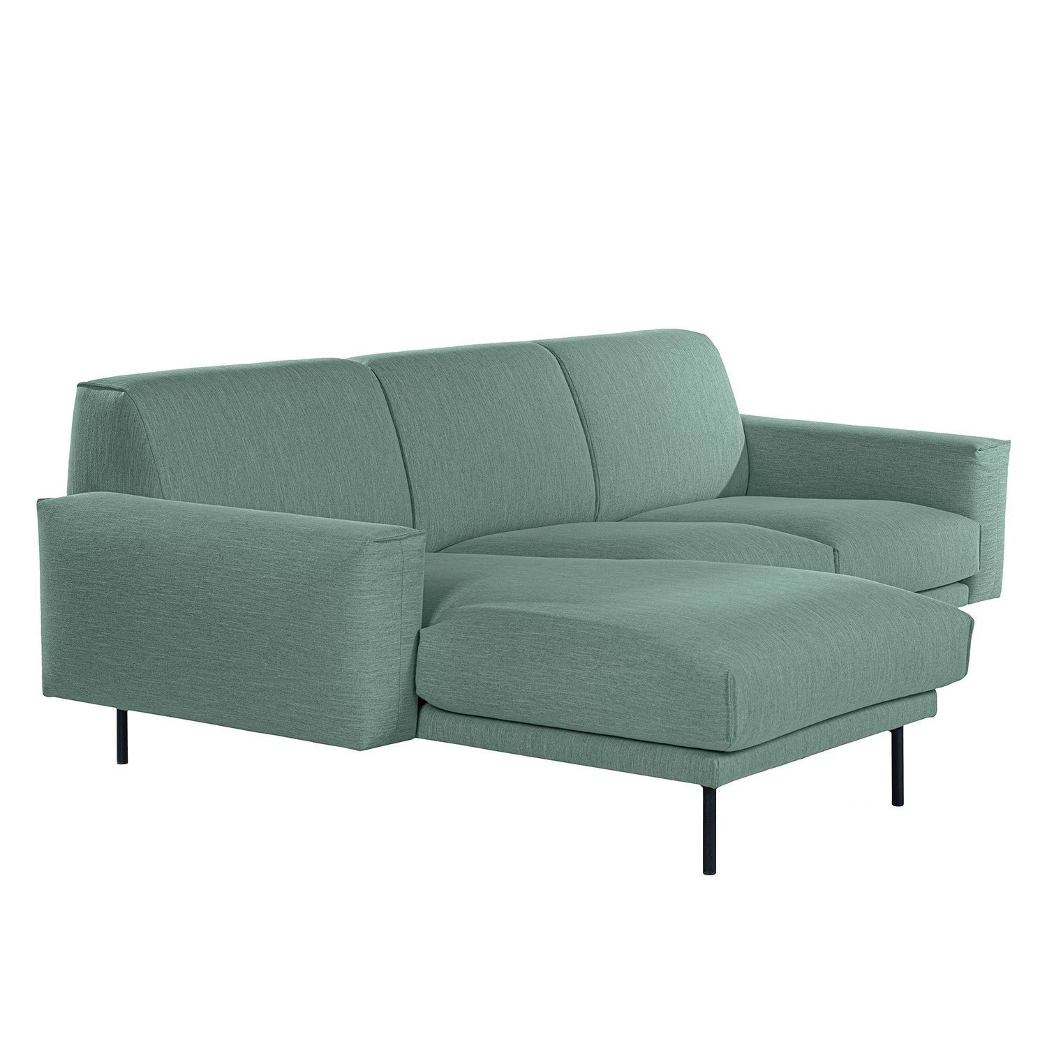 Norrwood Ecksofa Medan - Webstoff - Mintgrau - Longchair davorstehend links 7 Norrwood Ecksofa Medan - Webstoff - Mintgrau - Longchair davorstehend links – Bild 7