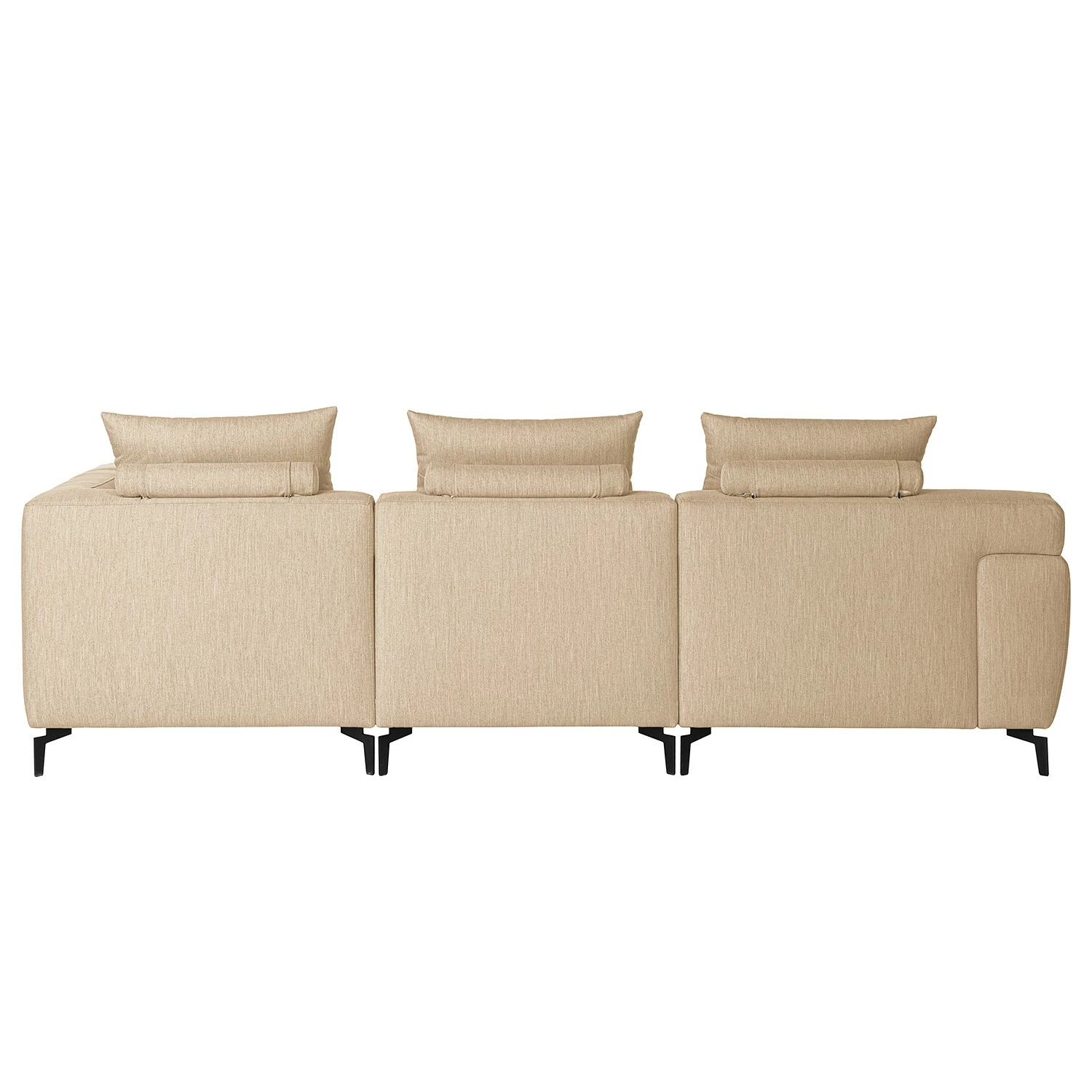 Loftscape Ecksofa Manot II - Webstoff - Beige - Ottomane davorstehend rechts - Sitztiefenverstellung 6 Loftscape Ecksofa Manot II - Webstoff - Beige - Ottomane davorstehend rechts - Sitztiefenverstellung – Bild 6