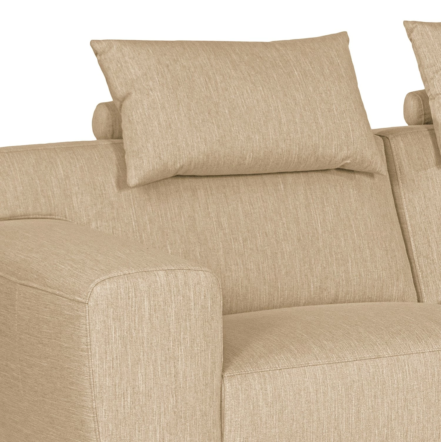 Loftscape Ecksofa Manot II - Webstoff - Beige - Ottomane davorstehend rechts - Sitztiefenverstellung 13 Loftscape Ecksofa Manot II - Webstoff - Beige - Ottomane davorstehend rechts - Sitztiefenverstellung – Bild 13