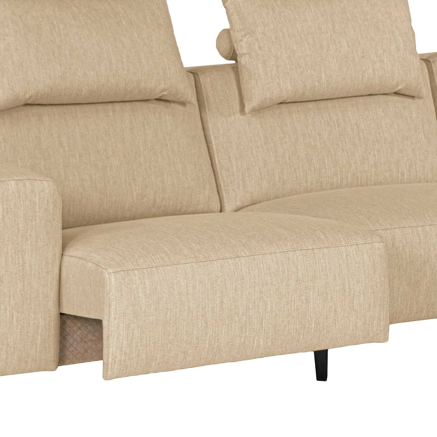 Loftscape Ecksofa Manot II - Webstoff - Beige - Ottomane davorstehend rechts - Sitztiefenverstellung 14 Loftscape Ecksofa Manot II - Webstoff - Beige - Ottomane davorstehend rechts - Sitztiefenverstellung – Bild 14