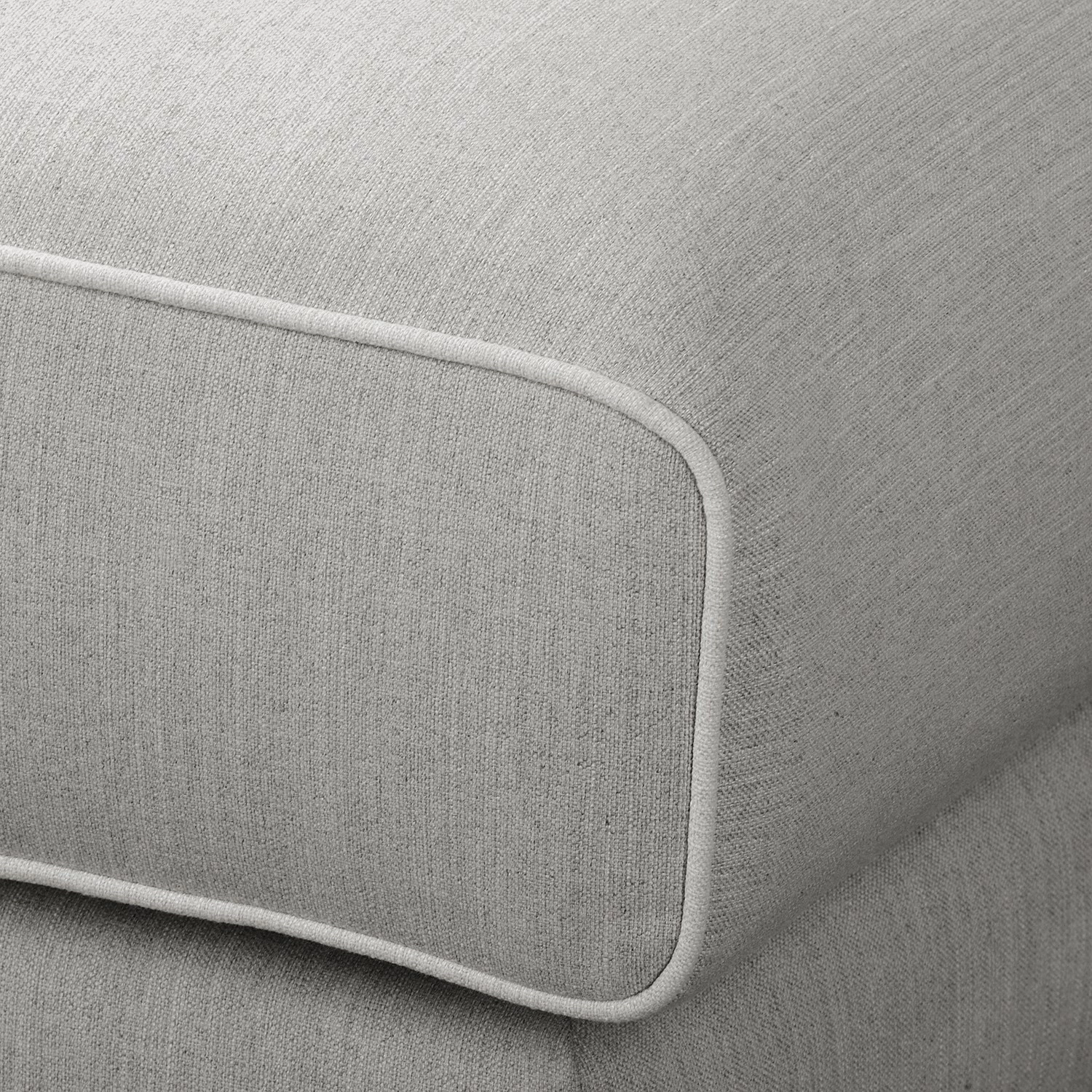 Fredriks Ecksofa Ranua - Webstoff - Lichtgrau - Ottomane davorstehend rechts 3 Fredriks Ecksofa Ranua - Webstoff - Lichtgrau - Ottomane davorstehend rechts – Bild 3