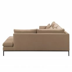 Fredriks Ecksofa Luosto - Flachgewebe - Cappuccino - Ottomane davorstehend rechts -WOHNZIMMERMÖBEL Verkäufe 1000194193 191216 16244000697 DETAILS P000000001000194193