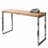 Naturoo Konsolentisch Tolono - Akazie massiv / Edelstahl - Akazie / Chrom