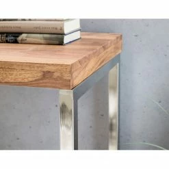 Naturoo Konsolentisch Tolono - Akazie massiv / Edelstahl - Akazie / Chrom -WOHNZIMMERMÖBEL Verkäufe 1000194217 200108 10050600092 DETAILS P000000001000194217