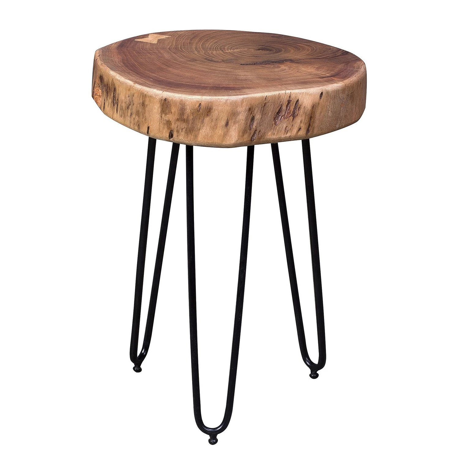 Naturoo Beistelltisch Culpeper - Akazie massiv / Metall - Akazie / Schwarz 1 Naturoo Beistelltisch Culpeper - Akazie massiv / Metall - Akazie / Schwarz