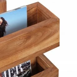 Naturoo Zeitungsständer Woodfin I - Akazie massiv -WOHNZIMMERMÖBEL Verkäufe 1000194223 200108 10051300139 DETAILS P000000001000194223