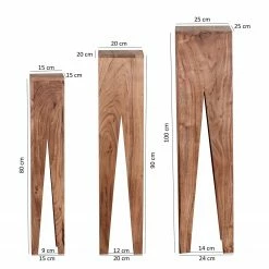 Naturoo Beistelltisch-Set Dandrige (3er-Set) - Akazie massiv -WOHNZIMMERMÖBEL Verkäufe 1000194225 200108 10051500154 SKETCH DETAILS P000000001000194225 sketch