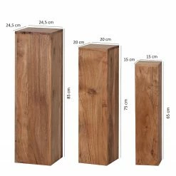 Naturoo Beistelltisch Richburg (3er-Set) - Akazie massiv -WOHNZIMMERMÖBEL Verkäufe 1000194227 200108 10051600165 SKETCH DETAILS P000000001000194227 sketch