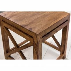 Naturoo Beistelltisch Ridgely (2er-Set) - Sheesham massiv -WOHNZIMMERMÖBEL Verkäufe 1000194233 200108 10051900193 DETAILS P000000001000194233