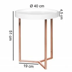 Jack & Alice Beistelltisch Brookford - Weiß 11 Jack & Alice Beistelltisch Brookford - Weiß -WOHNZIMMERMÖBEL Verkäufe 1000194254 200108 10053800323 SKETCH DETAILS P000000001000194254 sketch