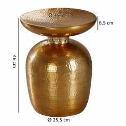 Red Living Beistelltisch Trevose - Aluminium - Gold 9 Red Living Beistelltisch Trevose - Aluminium - Gold -WOHNZIMMERMÖBEL Verkäufe 1000194276 200108 10055600448 SKETCH DETAILS P000000001000194276 sketch