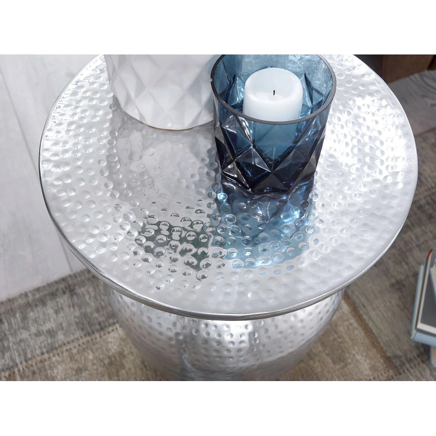 Red Living Beistelltisch Trevose - Aluminium - Silber 4 Red Living Beistelltisch Trevose - Aluminium - Silber – Bild 4