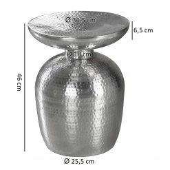 Red Living Beistelltisch Trevose - Aluminium - Silber 9 Red Living Beistelltisch Trevose - Aluminium - Silber -WOHNZIMMERMÖBEL Verkäufe 1000194282 200108 10060100478 SKETCH DETAILS P000000001000194282 sketch