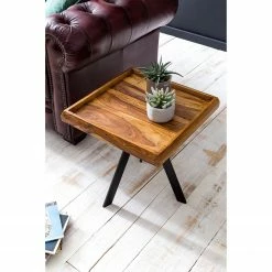 Red Living Beistelltisch Ardee I - Sheesham massiv / Metall - Sheesham / Schwarz -WOHNZIMMERMÖBEL Verkäufe 1000194287 200108 10060600507 MOOD DETAILS P000000001000194287 mood