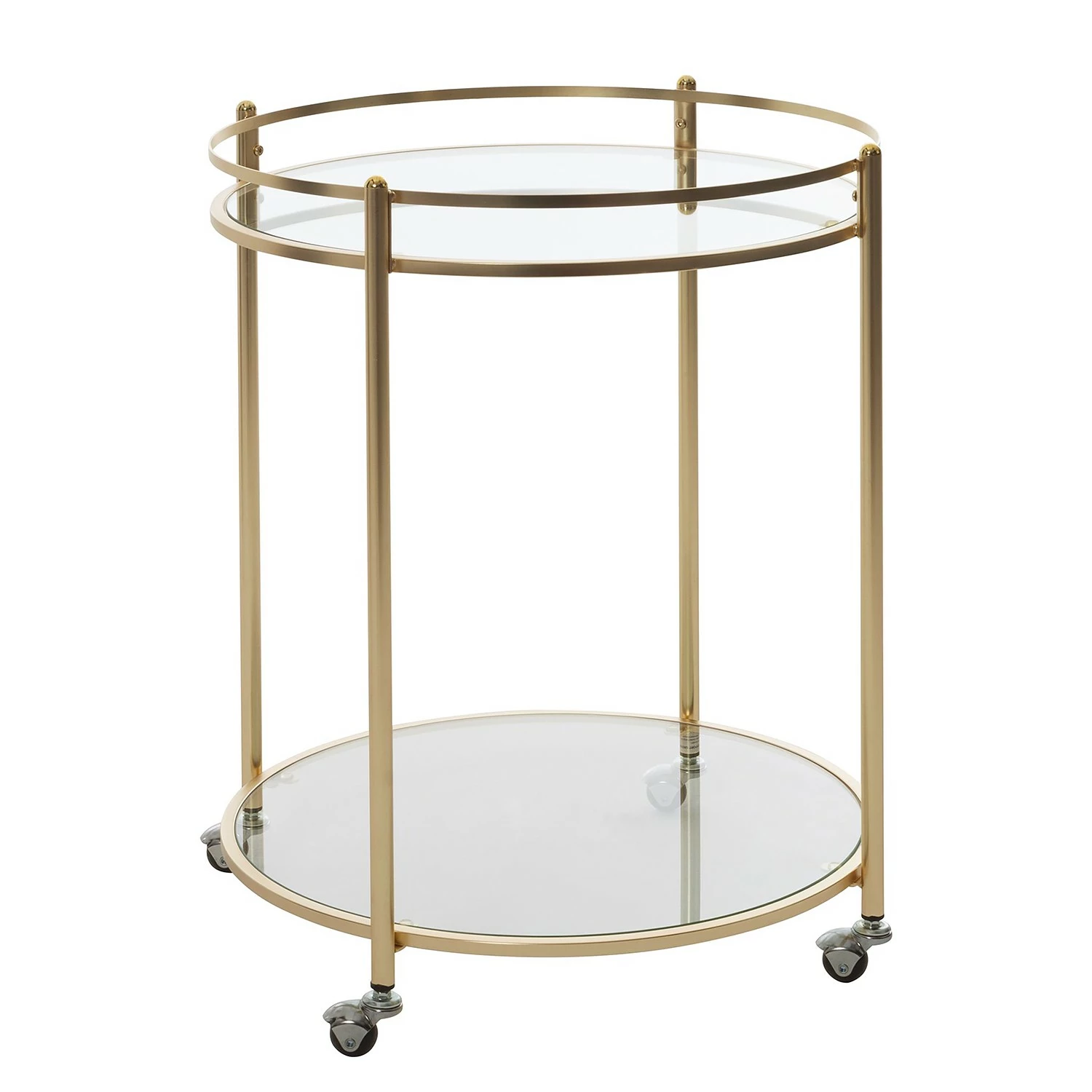 Jack & Alice Servierwagen Achill - Glas / Metall - Gold 1 Jack & Alice Servierwagen Achill - Glas / Metall - Gold