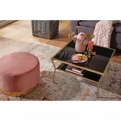 Jack & Alice Couchtisch Ballyboe - Glas / Metall - Schwarz / Gold 7 Jack & Alice Couchtisch Ballyboe - Glas / Metall - Schwarz / Gold -WOHNZIMMERMÖBEL Verkäufe 1000194311 200108 10062800666 MOOD DETAILS P000000001000194311 mood