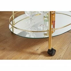 Jack & Alice Servierwagen Gowlan - Glas / Metall - Gold 8 Jack & Alice Servierwagen Gowlan - Glas / Metall - Gold -WOHNZIMMERMÖBEL Verkäufe 1000194322 200108 10063300712 DETAILS P000000001000194322