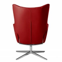 Fredriks Relaxsessel Salla - Samt - Echtleder Daleb: Rot -WOHNZIMMERMÖBEL Verkäufe 1000194329 210323 20155600046 DETAILS P000000001000194329