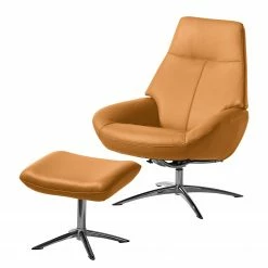 Fredriks Relaxsessel Raahe - Echtleder - Bisquit