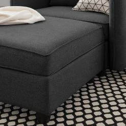 Fredriks XXL-Sessel Lavara - Webstoff - Dunkelgrau -WOHNZIMMERMÖBEL Verkäufe 1000194549 200128 06061000010 DETAILS P000000001000194549