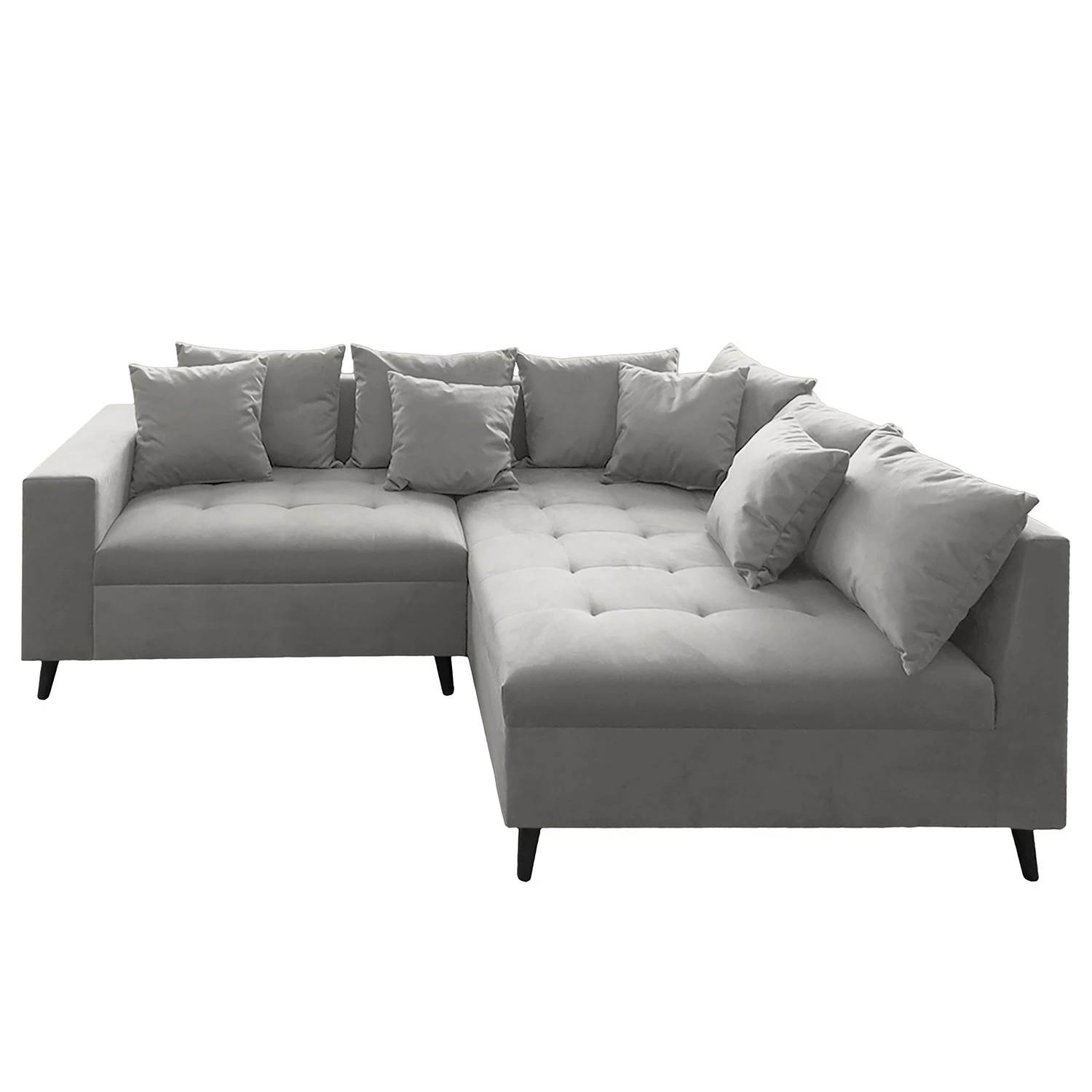 Fredriks Ecksofa Pruno I - Flachgewebe - Grau - Ottomane davorstehend rechts 2 Fredriks Ecksofa Pruno I - Flachgewebe - Grau - Ottomane davorstehend rechts – Bild 2