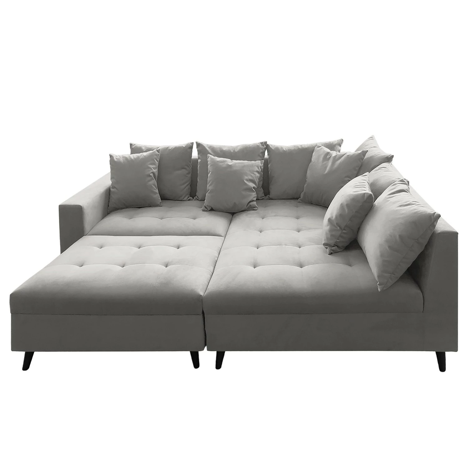 Fredriks Ecksofa Pruno I - Flachgewebe - Grau - Ottomane davorstehend rechts 5 Fredriks Ecksofa Pruno I - Flachgewebe - Grau - Ottomane davorstehend rechts – Bild 5