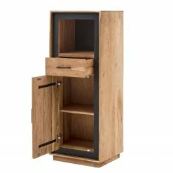 Ars Natura Kommode Weldon - Akazie massiv / Steinfurnier - Akazie / Schwarz -WOHNZIMMERMÖBEL Verkäufe 1000196166 200114 13263800005 DETAILS P000000001000196166