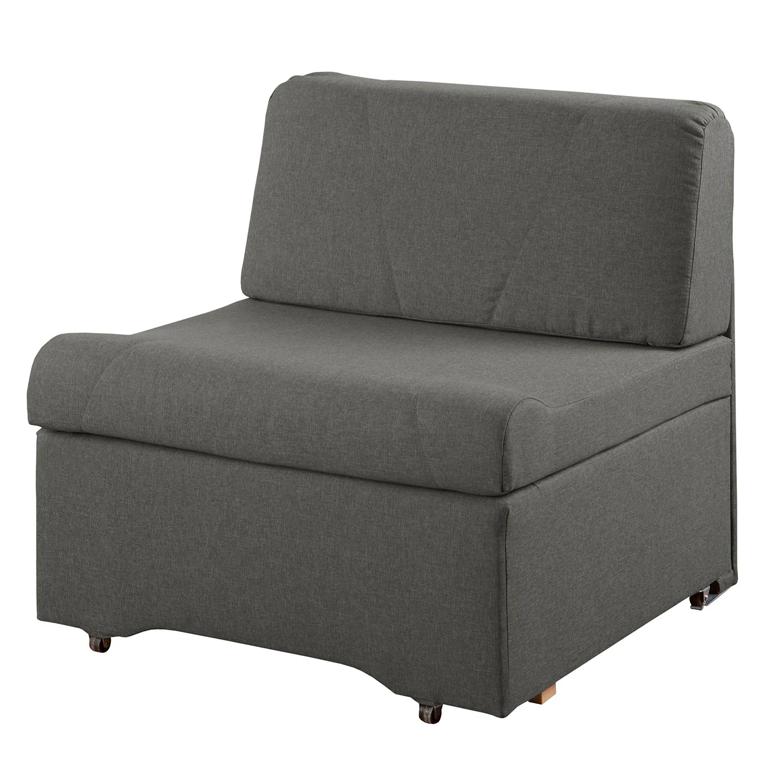 Fredriks Schlafsessel Disley II - Webstoff - Grau - Ohne Armlehnen 1 Fredriks Schlafsessel Disley II - Webstoff - Grau - Ohne Armlehnen