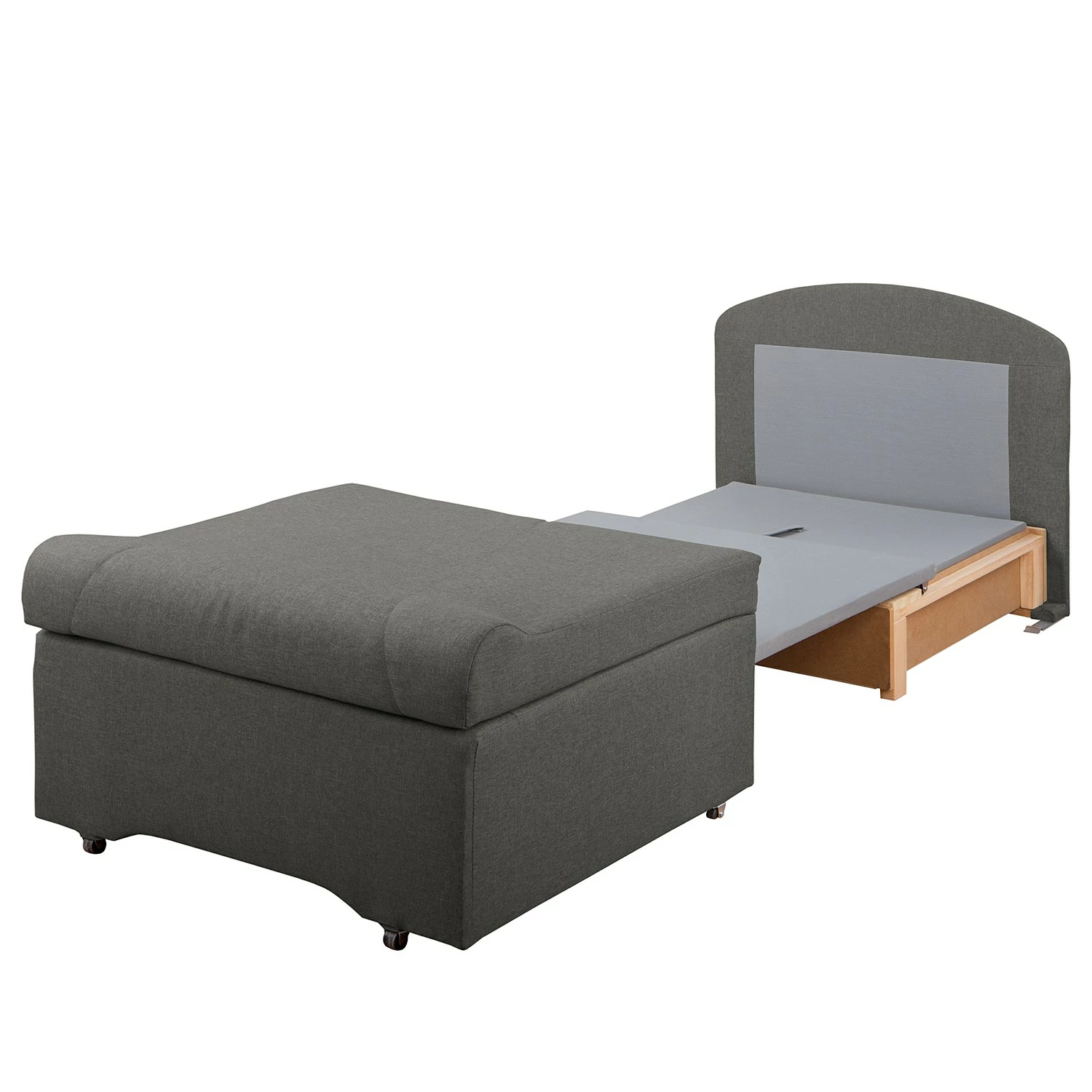 Fredriks Schlafsessel Disley II - Webstoff - Grau - Ohne Armlehnen 8 Fredriks Schlafsessel Disley II - Webstoff - Grau - Ohne Armlehnen – Bild 8