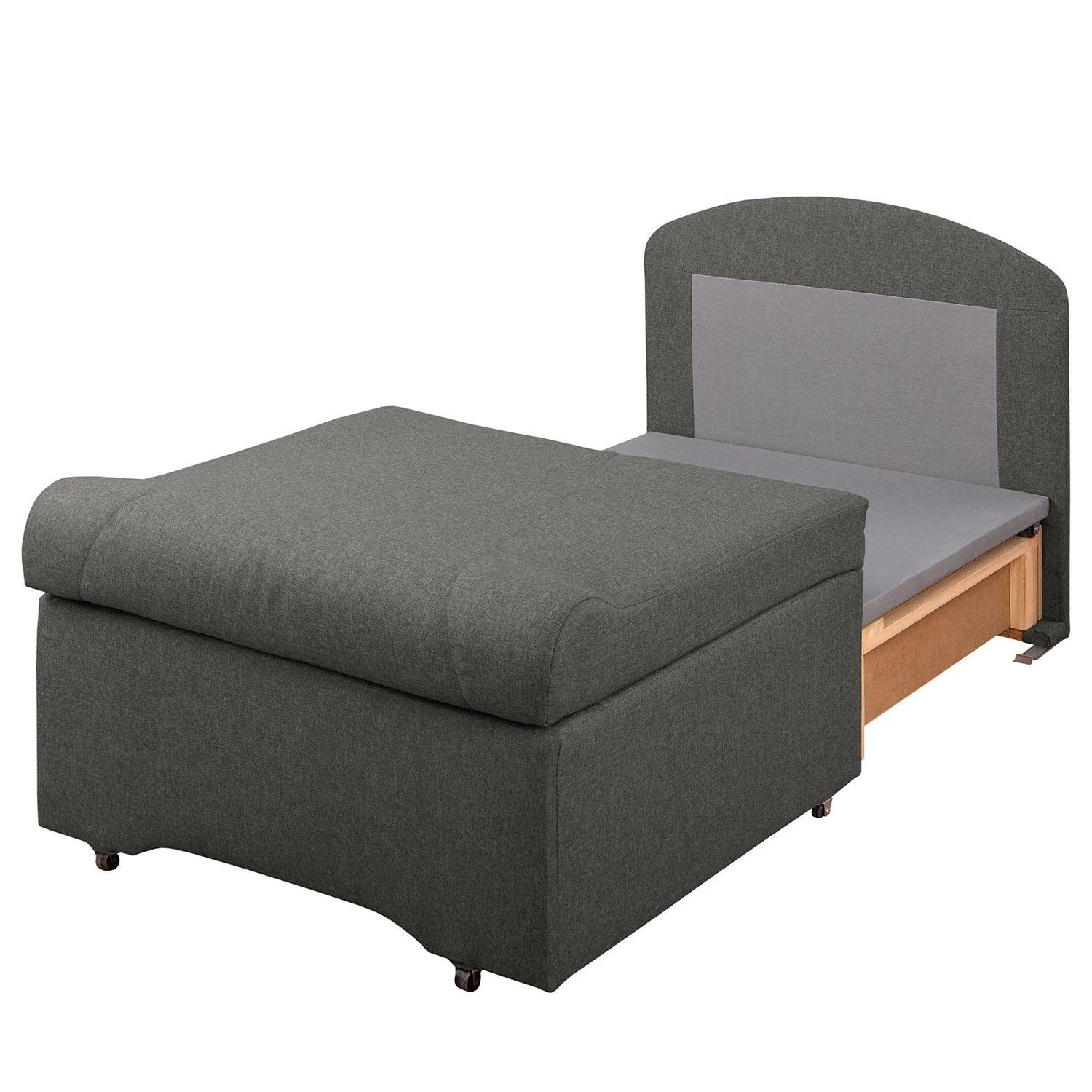 Fredriks Schlafsessel Disley II - Webstoff - Grau - Ohne Armlehnen 9 Fredriks Schlafsessel Disley II - Webstoff - Grau - Ohne Armlehnen – Bild 9