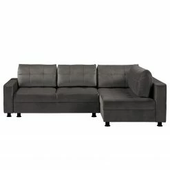 Fredriks Ecksofa Upwell II - Microfaser - Dunkelgrau - Ottomane davorstehend rechts -WOHNZIMMERMÖBEL Verkäufe 1000196281 200224 14474400812 DETAILS P000000001000196281