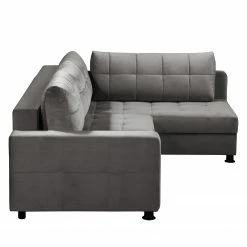Fredriks Ecksofa Upwell II - Microfaser - Dunkelgrau - Ottomane davorstehend rechts -WOHNZIMMERMÖBEL Verkäufe 1000196281 200224 14474400813 DETAILS P000000001000196281