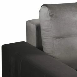 Fredriks Ecksofa Upwell II - Microfaser - Dunkelgrau - Ottomane davorstehend rechts -WOHNZIMMERMÖBEL Verkäufe 1000196281 200224 14474500818 DETAILS P000000001000196281