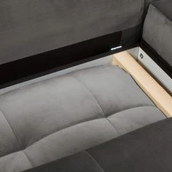 Fredriks Ecksofa Upwell II - Microfaser - Dunkelgrau - Ottomane davorstehend rechts -WOHNZIMMERMÖBEL Verkäufe 1000196281 200224 14474600823 DETAILS P000000001000196281