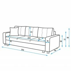 Fredriks Schlafsofa Upwell II - Microfaser - Dunkelgrün -WOHNZIMMERMÖBEL Verkäufe 1000196302 200224 14483401184 SKETCH DETAILS P000000001000196302 sketch