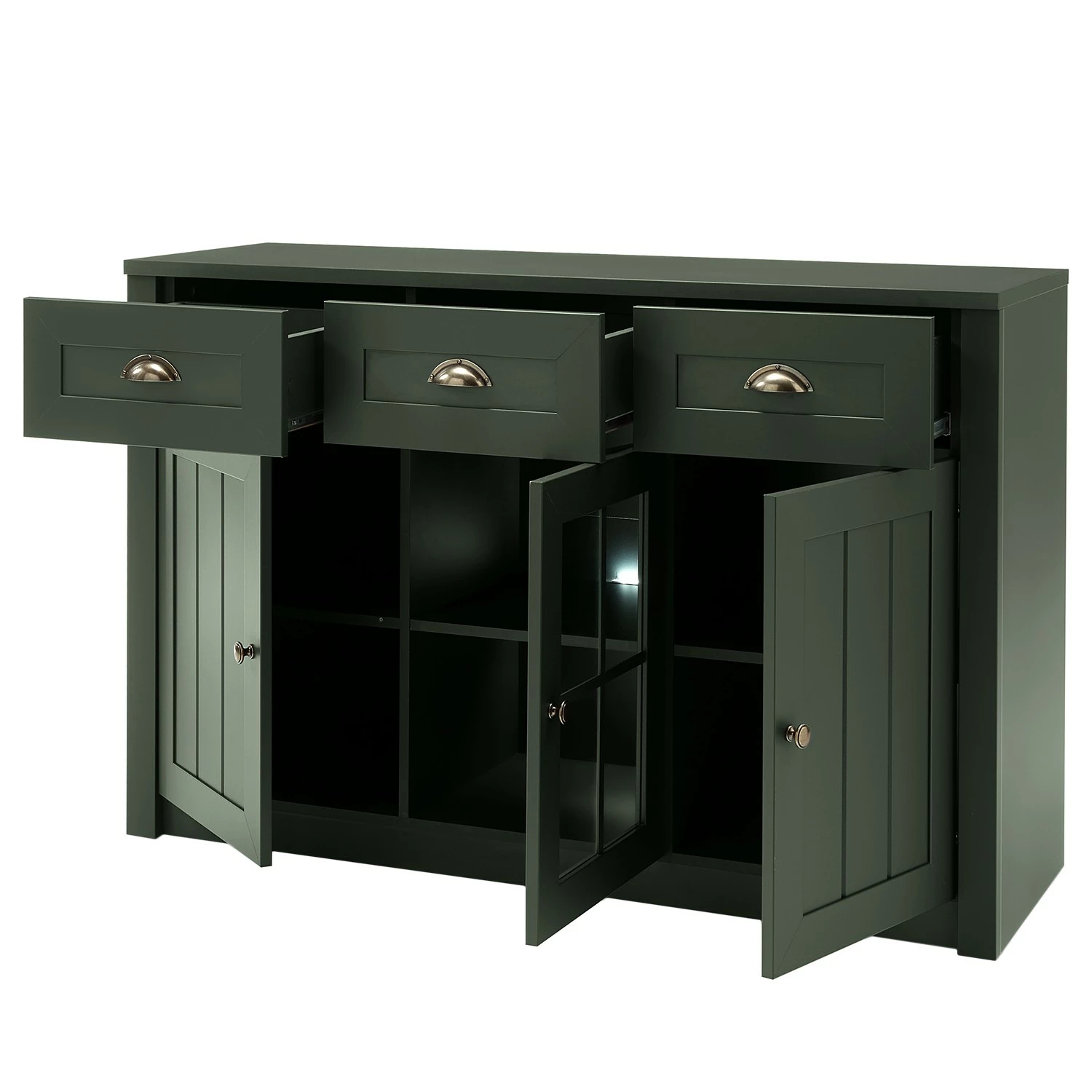 Ridgevalley Sideboard Beauville II - Moosgrün / Gold 7 Ridgevalley Sideboard Beauville II - Moosgrün / Gold – Bild 7