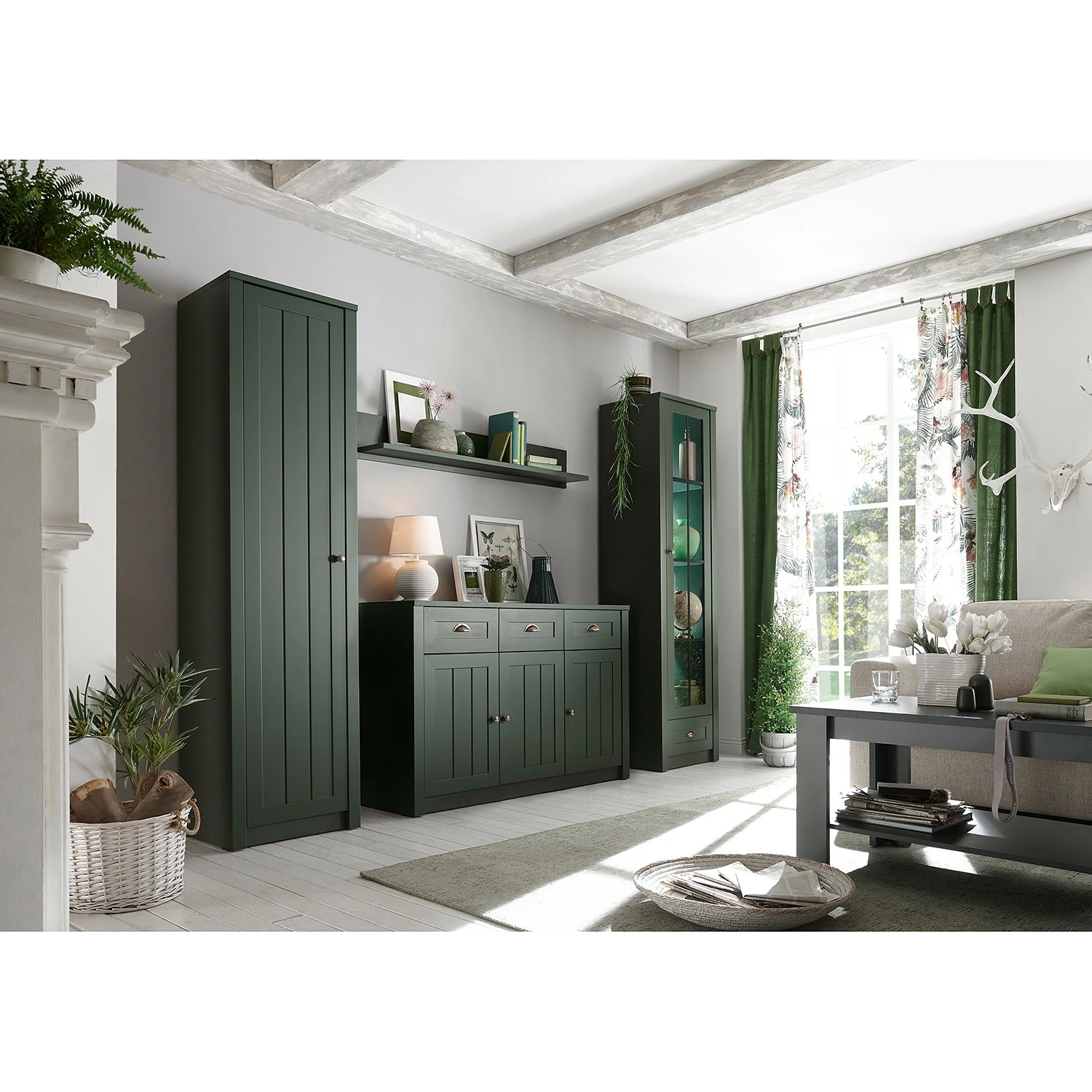 Ridgevalley Sideboard Beauville I - Moosgrün / Gold 3 Ridgevalley Sideboard Beauville I - Moosgrün / Gold – Bild 3