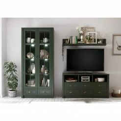 Ridgevalley TV-Lowboard Beauville I - Moosgrün / Gold -WOHNZIMMERMÖBEL Verkäufe 1000196333 191127 09003500068 MOOD DETAILS P000000001000196333 mood