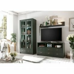 Ridgevalley TV-Lowboard Beauville I - Moosgrün / Gold -WOHNZIMMERMÖBEL Verkäufe 1000196333 191127 09003500069 MOOD DETAILS P000000001000196333 mood