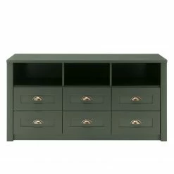 Ridgevalley TV-Lowboard Beauville I - Moosgrün / Gold -WOHNZIMMERMÖBEL Verkäufe 1000196333 191127 09003600071 DETAILS P000000001000196333