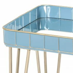 Norrwood Beistelltisch Krokvik III - Glas / Metall - Hellblau / Sandgrau -WOHNZIMMERMÖBEL Verkäufe 1000196506 191211 14163700108 DETAILS P000000001000196506